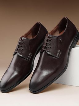 Louis Philippe - Textured Brown Derbies
