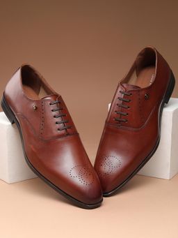 Louis Philippe - Textured Brown Derbies
