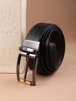 Louis Philippe - Black & Brown Casual Reversible Belt