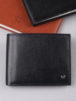 Louis Philippe - Men 100% Leather Wallet with Card Slot & Full- Length Cash Compartment