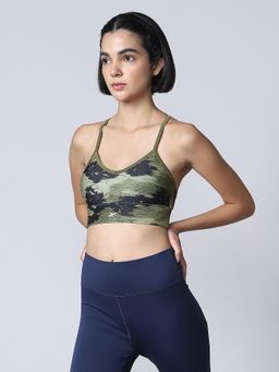 Reebok - Olive Women Sports Bra