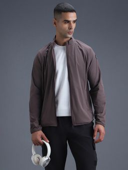 Van Heusen - Men Brown Solid Jacket