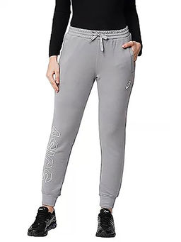 ASICS - Cropped Graphic Grey Women Sweatpant