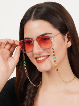 BeAbhika - Multicolor Rainbow Spectacles - Air Pods Chain