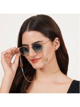BeAbhika - Personalized Blue Beads Spectacles - Air Pods Chain