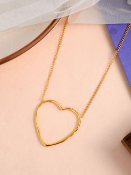 Silvermerc Designs - Gold Plated Heart Pendant Necklace