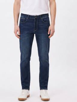 United Colors of Benetton - Navy Blue Solid Low Crotch Jeans