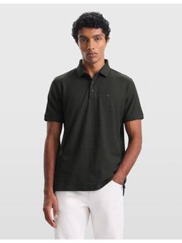 Arrow - Mens Geometric Knit Regular Fit Polo T-Shirt