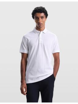 Arrow - Mens Horizontal Stripes Knit Regular Fit Polo T-Shirt