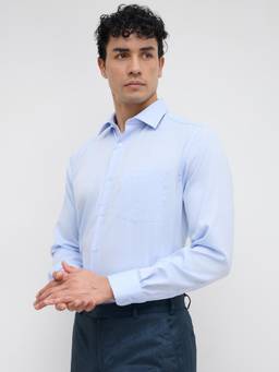 Park Avenue - Mens Medium Blue Regular Fit Shirt