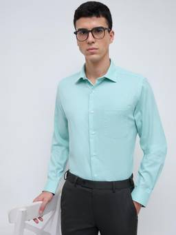 Park Avenue - Mens Medium Green Regular Fit Shirt