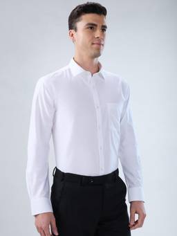Park Avenue - Mens White Slim Fit Shirt