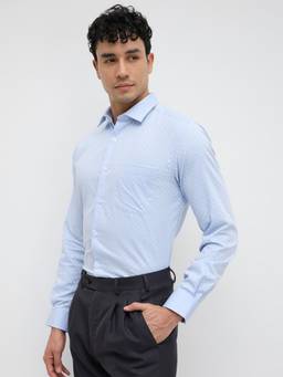 Park Avenue - Mens Medium Blue Slim Fit Shirt