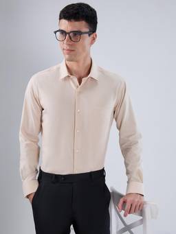 Park Avenue - Mens Medium Fawn Slim Fit Shirt