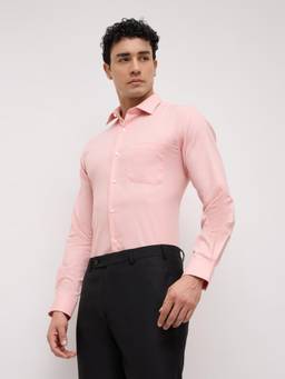 Park Avenue - Mens Medium Pink Slim Fit Shirt