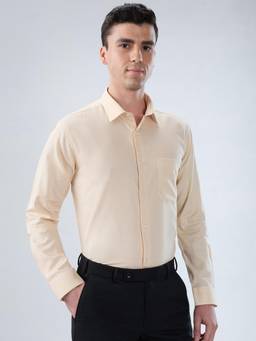 Park Avenue - Mens Light Fawn Slim Fit Shirt