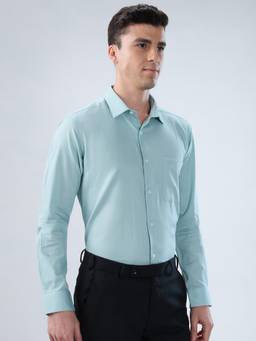 Park Avenue - Mens Medium Green Slim Fit Shirt
