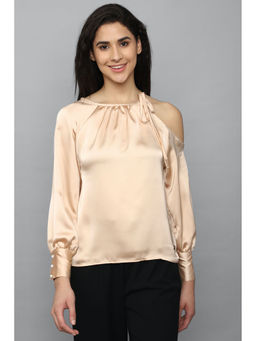 Allen Solly - Women Beige Solid Casual Top