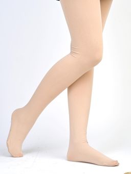 Shoetopia - Soft Nude Seamless Tights Stockings For Girls (Cream)