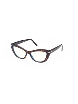 Tom Ford Eyewear - FT5765-B54052 Blue Block Cat Eye Frames for Women (54)