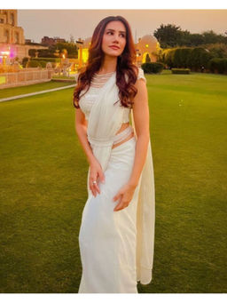 MANDIRA WIRK - Sonnalli Seygal Pre Draped Saree With Stitched Blouse