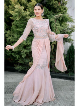 MANDIRA WIRK - Sonnalli Seygall Pre Draped Saree With Stitched Blouse