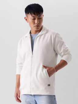 The Souled Store - Solid Eggshell White Jacket
