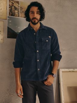 Andamen - Men Indigo Casual Indigo Overshirt