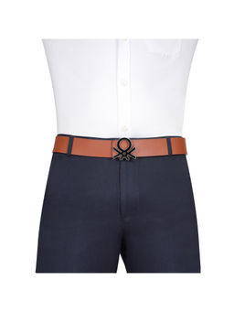 United Colors of Benetton - Men Tan Karel Leather Reversible Belt