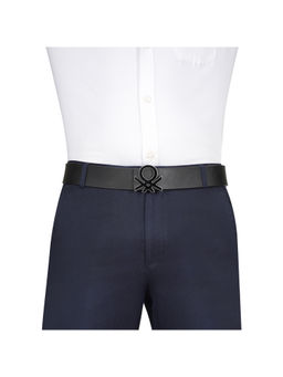 United Colors of Benetton - Men Black Karel Leather Reversible Belt