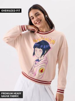 The Souled Store - Official Naruto: Hyuga Hinata Women Oversized Sweatshirts
