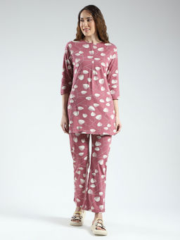 Monte Carlo - Pink Women's Printed Co-Ord (Set of 2)