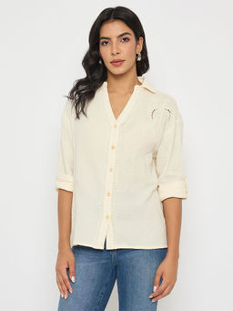 Madame - Off White Cotton Shirt