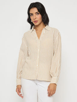 Madame - Brown Striped Shirt