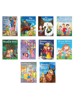 Pegasus - Set of 10 Grimm's Tales Picture Story Books for 3+ Year Old Children