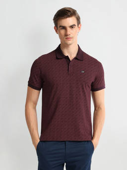Arrow Sports - Regular Fit Dark Purple Polo T-Shirt