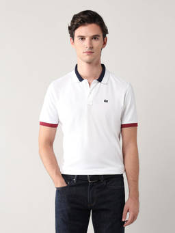 Arrow Sports - Solid Regular Fit White Polo T-Shirt