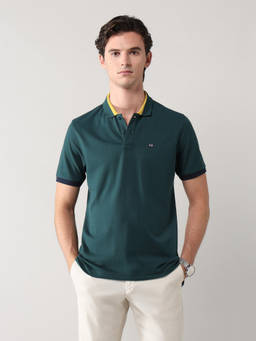 Arrow Sports - Solid Regular Fit Green Polo T-Shirt