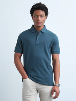 Flying Machine - Solid Regular Fit Polo T-Shirt