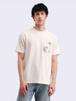 Flying Machine - Embroidered Relaxed Fit T-Shirt