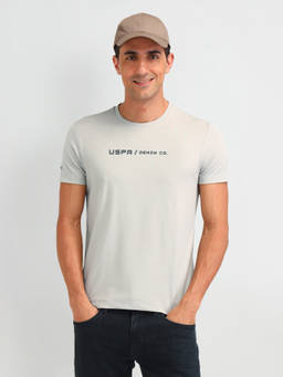 U.S. Polo Assn. Denim Co. - Light Grey Muscle Fit T-Shirt