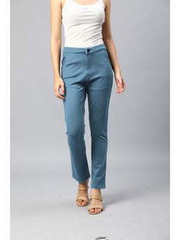 Xpose - Women Sky Comfort Straight Fit High-rise Trousers