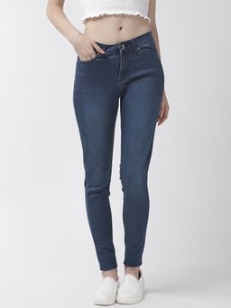 Xpose - Women Navy Blue Skinny Fit High-rise Clean Look Stretchable Jeans
