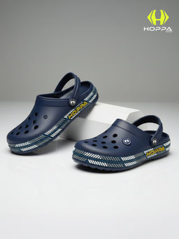 HOPPA - Men Navy Blue Slip On Clogs
