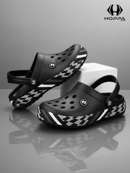 HOPPA - Men Black Slip On Clogs