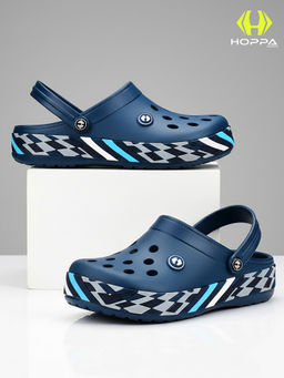 HOPPA - Men Navy Blue Slip On Clogs