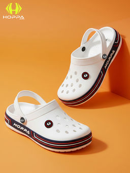 HOPPA - Men White Slip On Clogs