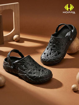 HOPPA - Men Black Slip On Clogs