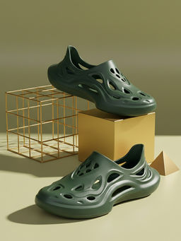 HOPPA - Men Olive Slip On Clogs
