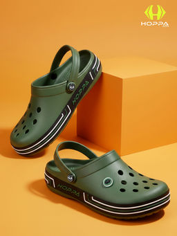 HOPPA - Men Olive Slip On Clogs